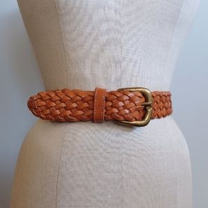 Nordstrom Woven Leather Belt Size Small